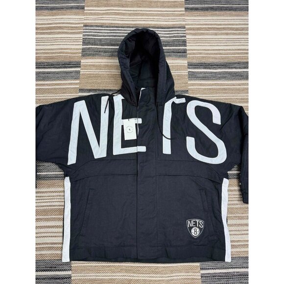 NWT Nike x Ambush NBA Collection Women's Brooklyn Nets Jacket Hooded Black Large - Picture 3 of 16